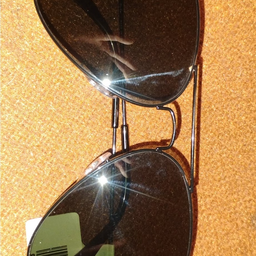 Ray-Ban Black Aviator Large Metal Sunglasses